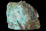 Quartz on Chrysocolla & Malachite - Peru #98082-1